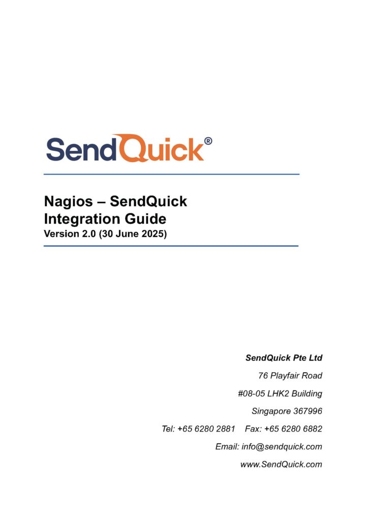 Partner Integration Manual for SMS Messaging | SendQuick