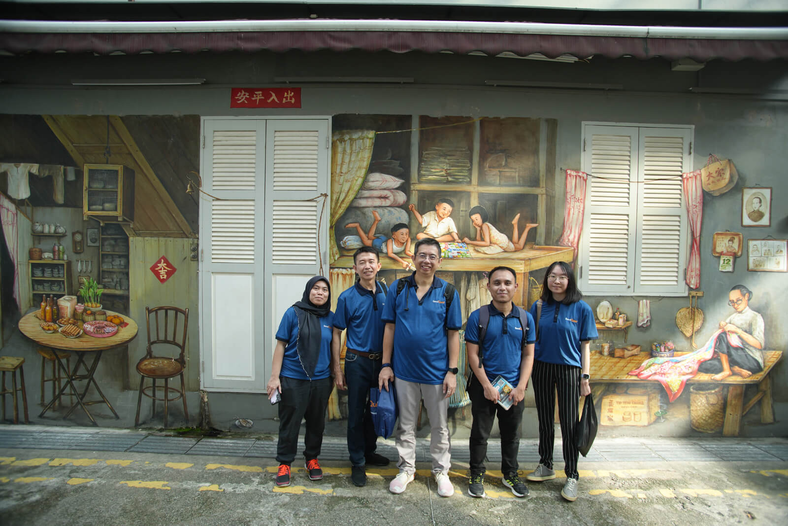 SendQuick Group Photo 2023 in china town amazing race