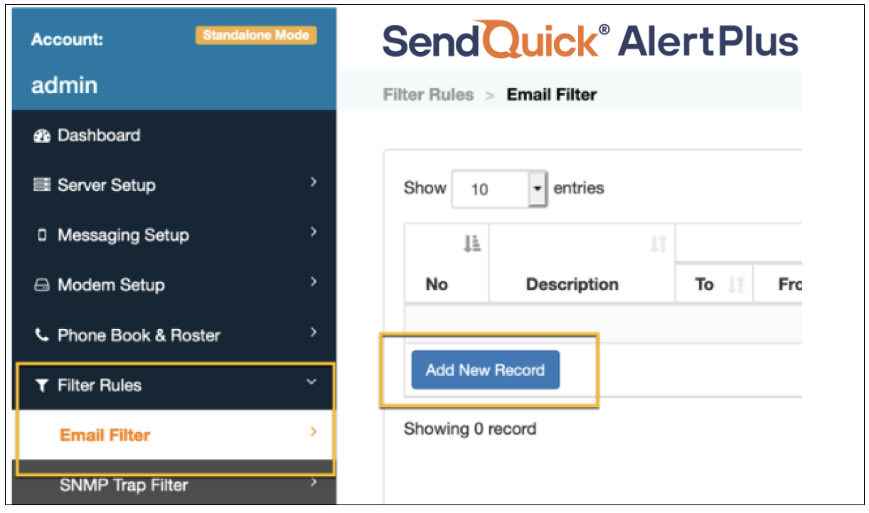 Vertiv Integration with SendQuick To Send SMS Alerts